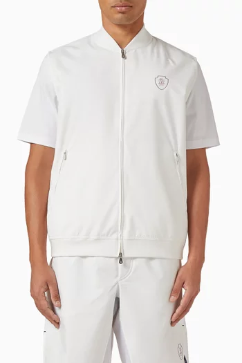 Logo Vest in Nylon