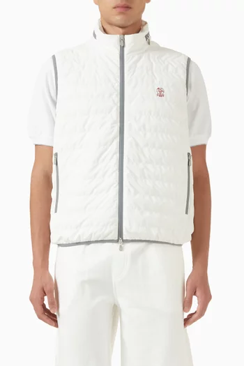Bonded Down Vest in Nylon