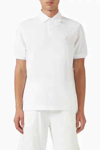 Polo Shirt in Pique-knit