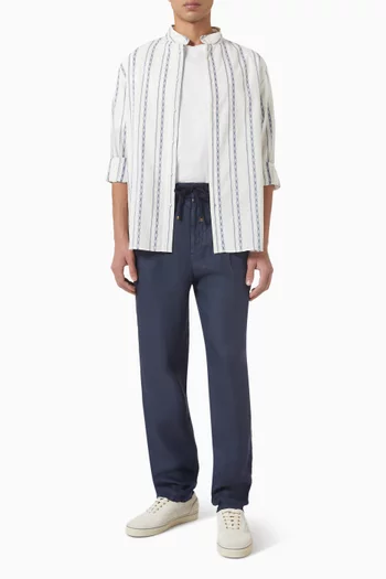 Ethnic Stripe Shirt in Seersucker