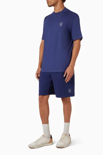 Logo Shorts in Cotton Interlock