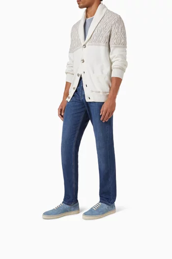 Sneakers in Reversed Calfskin