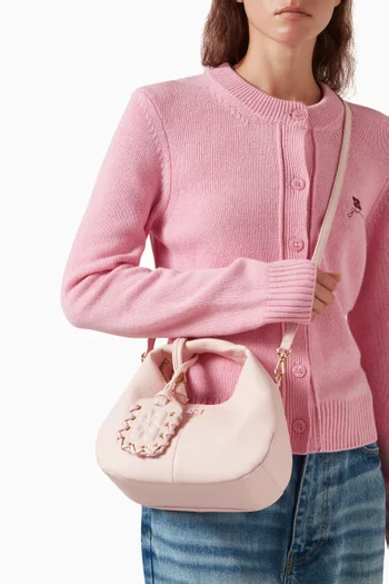 Hobo Mini Bag in Grained Leather