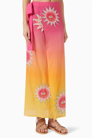Sun Fire Pareo Skirt in Cotton