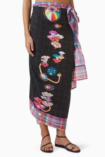 Mushroom Mania Pareo Skirt in Cotton