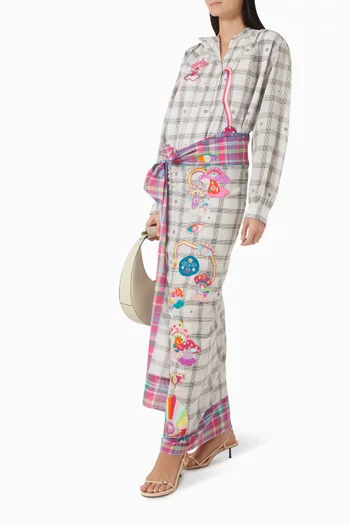 Mushroom Mania Pareo Skirt in Cotton