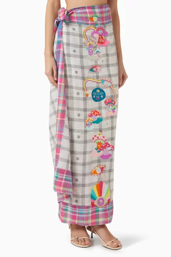 Mushroom Mania Pareo Skirt in Cotton