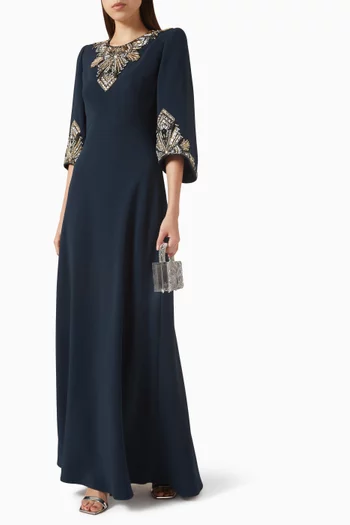 Ice Cascade Embellished Gown