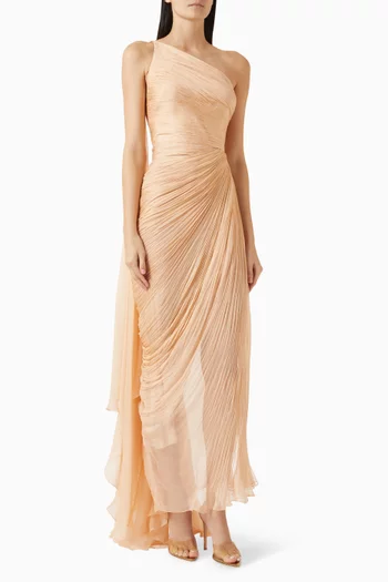 Florencia One-shoulder Gown in Silk