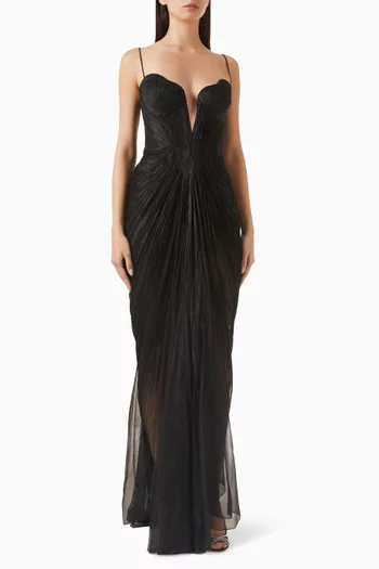 Cecilia Lace-back Dress in Silk
