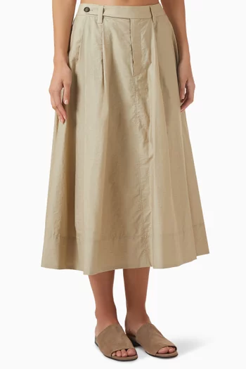 Sartorial Monili Skirt in Techno-cotton