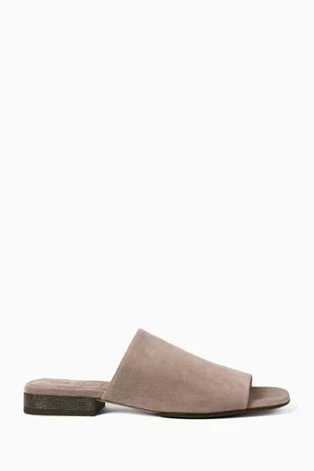 Mules in Suede