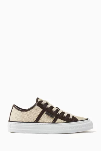 Sneakers in Techno Raffia
