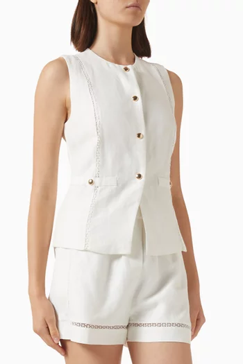 Leena Waistcoat in Viscose-blend