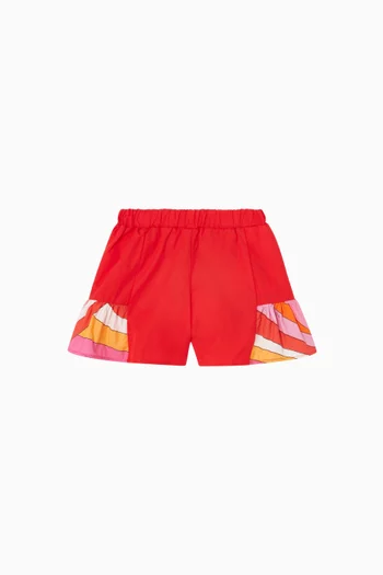 Abstract-print Shorts