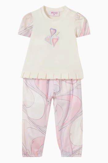 Hearts T-shirt in Cotton Jersey
