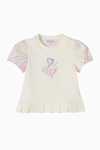Hearts T-shirt in Cotton Jersey