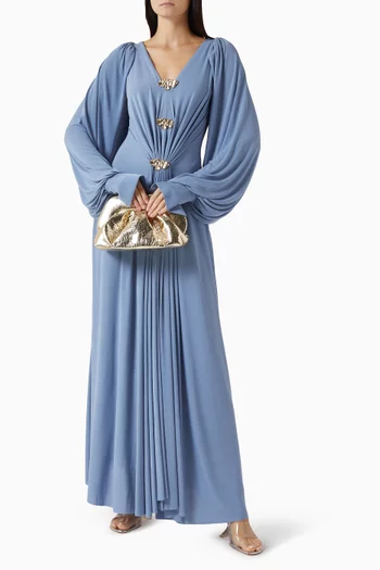 Marseille Draped Dress in Jersey