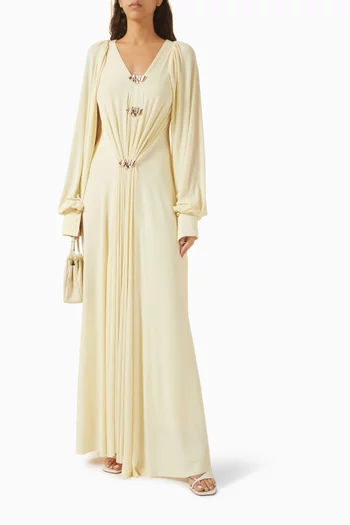 Marseille Draped Dress in Jersey