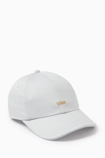 Metal Logo Cap in Cotton Twill