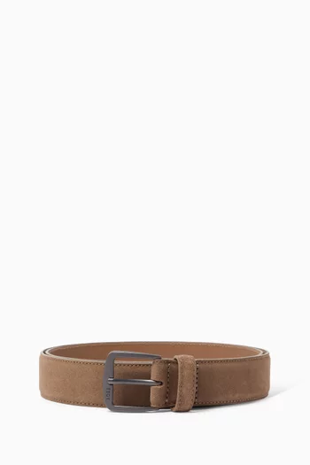 Buckle Belt in Suede