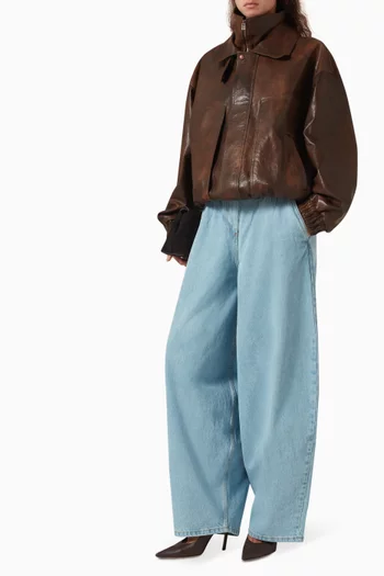 Blouson Jacket in Leather