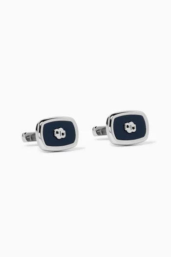 Logo Cufflinks in Brass