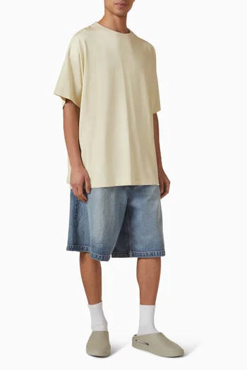 Clean Neck T-shirt in Cotton-blend