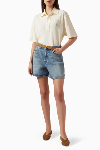 Ami De Coeur Polo T-shirt in Cotton-piqué