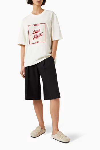 Signature-print T-shirt in Cotton
