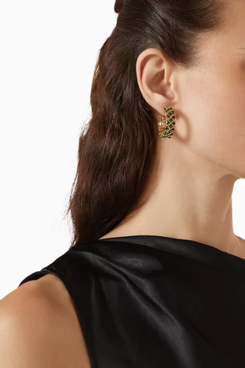 Mini Izilda Hoop Earrings in Gold-plated Metal