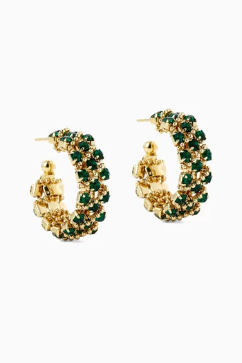 Mini Izilda Hoop Earrings in Gold-plated Metal