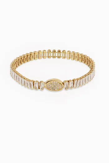 Pailette Bracelet in Gold-plated Brass