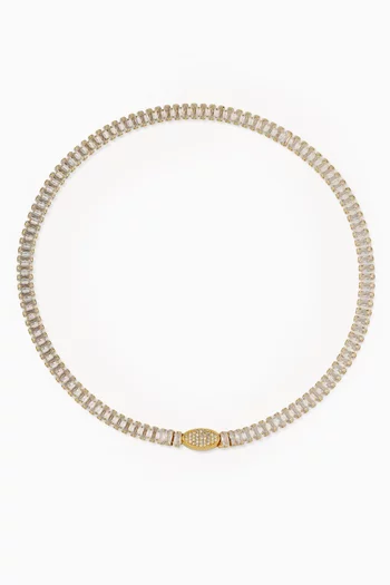 Pailette Necklace in Gold-plated Brass