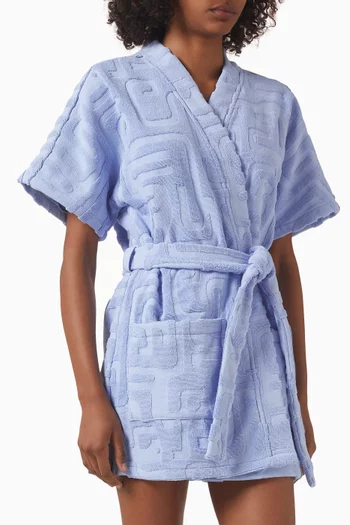Toweling Mini Robe in Organic-cotton