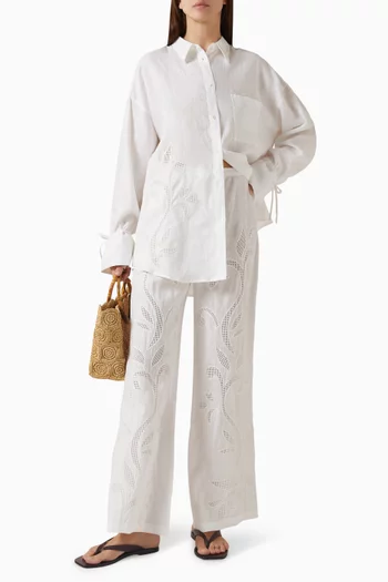Riley Oversized Shirt in Linen