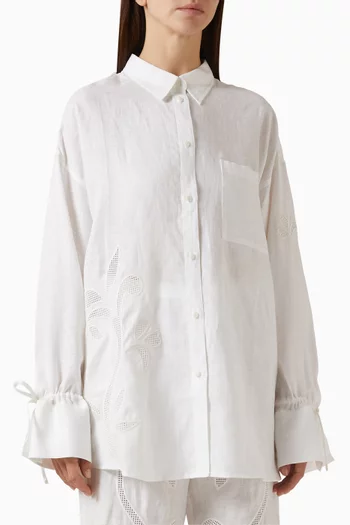 Riley Oversized Shirt in Linen
