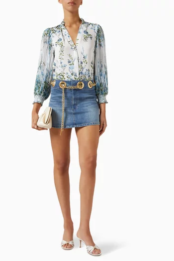 Ilan Pleated Top in Viscose