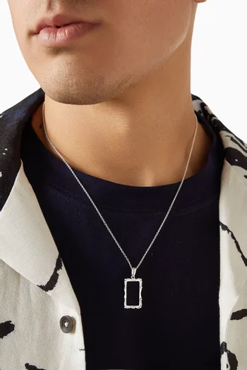 Frame Necklace in Sterling Silver
