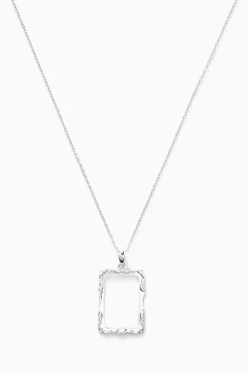 Frame Necklace in Sterling Silver