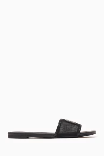 Breezy Slide Sandals in Mesh