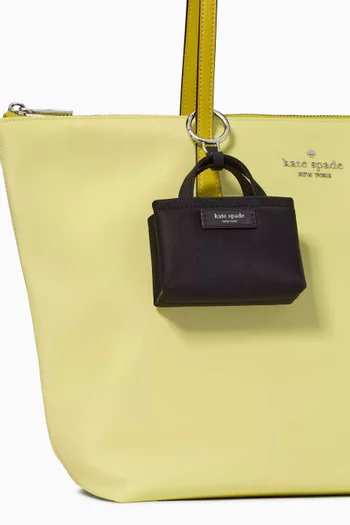 Charmed Nano Tote Bag Charm in Nylon