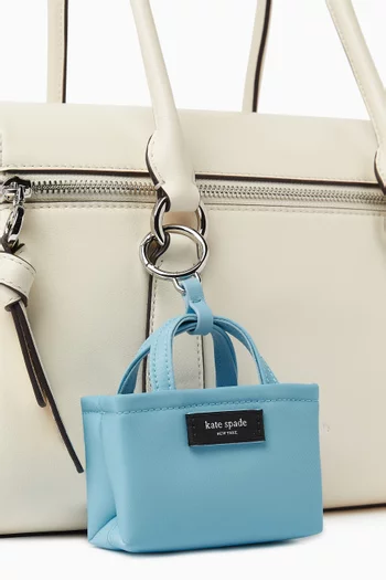 Charmed Nano Tote Bag Charm in Nylon
