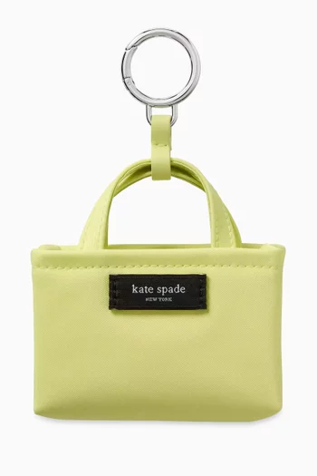 Charmed Nano Tote Bag Charm in Nylon