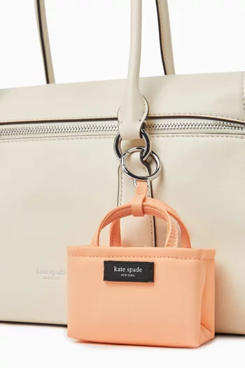 Charmed Nano Tote Bag Charm in Nylon
