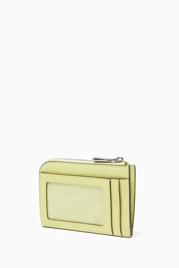 Mini Zip Card Case in Leather