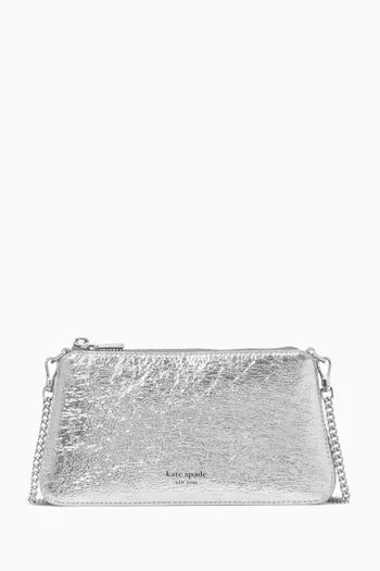 Grace Pochette Bag in Metallic Leather