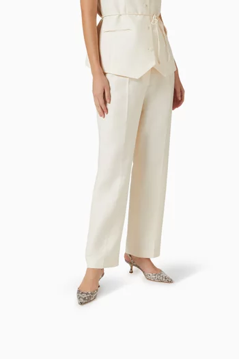 Carolyne 50 Slingback Pumps in Snake Leather