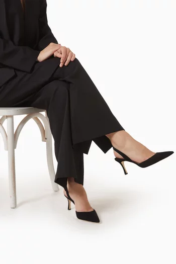 Carolyne 70 Slingback Pumps in Suede