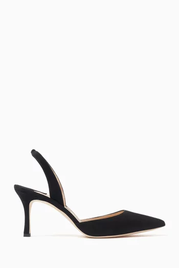 Carolyne 70 Slingback Pumps in Suede